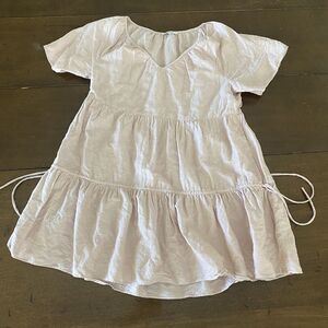 Madewell Womens Dusty Pink Tiered Tunic Dress Size Large